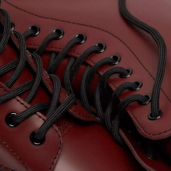 Sold - Dr. Martens 1490 Boots US Men's Size 11 Cherry Red Smooth Leather 10 Eye - Picture 7 of 12